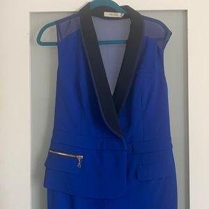 Three Floor (UK designer) royal blue pantsuit jumpsuit